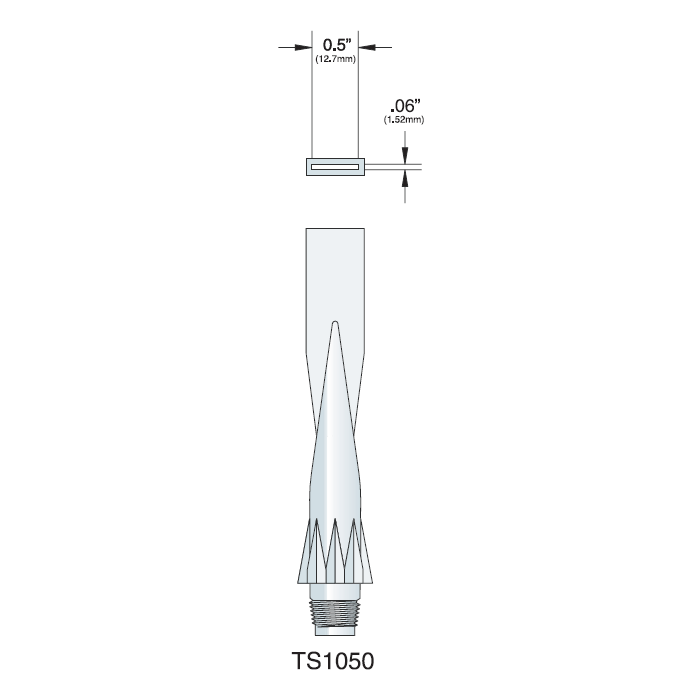 胶嘴，吊具4“LG，1/2”x 1/16“开口，高密度聚乙烯